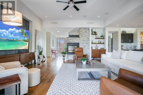 2419 Orsini Place, West Kelowna, BC - Indoor Photo Showing Living Room With Fireplace