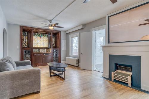 169 Delaware Avenue, Hamilton, ON - Indoor Photo Showing Living Room With Fireplace