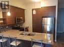 1405 - 318 Spruce Street, Waterloo, ON  - Indoor Photo Showing Kitchen With Stainless Steel Kitchen With Double Sink With Upgraded Kitchen 