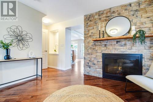 8 Osgoode Street, Cambridge, ON - Indoor Photo Showing Living Room With Fireplace