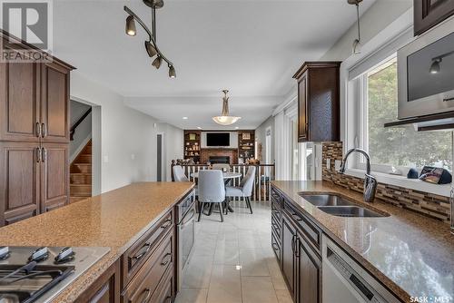 338 Bentham Crescent, Saskatoon, SK - Indoor Photo Showing Kitchen With Double Sink