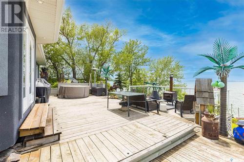 2 Jackfish Lake Crescent, Days Beach, Jackfish Lake, SK - Outdoor With Deck Patio Veranda With Exterior