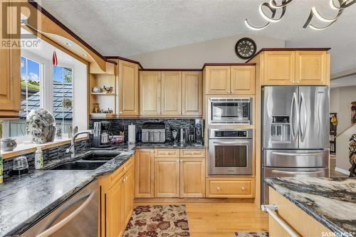 2 Jackfish Lake Crescent, Days Beach, Jackfish Lake, SK - Indoor Photo Showing Kitchen With Double Sink