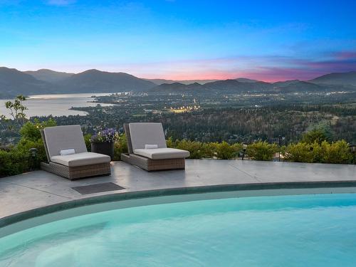 936 Lamont Lane, Kelowna, BC - Outdoor With In Ground Pool With View