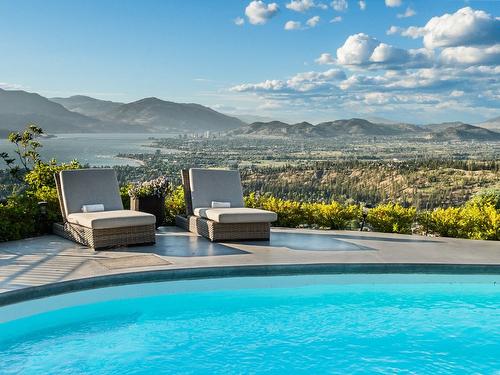 936 Lamont Lane, Kelowna, BC - Outdoor With In Ground Pool With Deck Patio Veranda With View