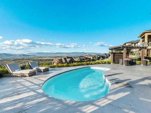 936 Lamont Lane, Kelowna, BC - Outdoor With In Ground Pool With View