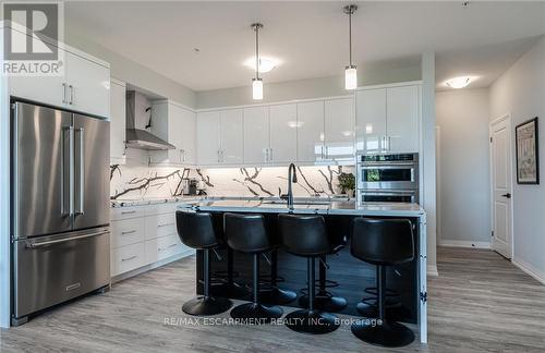 303 - 120 Springvalley Crescent, Hamilton, ON - Indoor Photo Showing Kitchen With Upgraded Kitchen