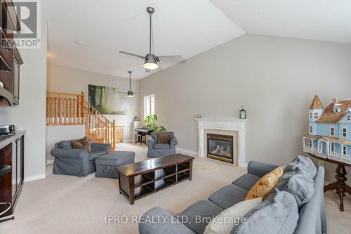 82 Joseph Crescent, Barrie, ON - Indoor Photo Showing Living Room With Fireplace