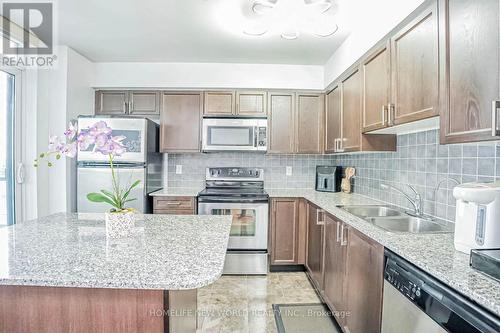 805 - 75 South Town Centre Boulevard, Markham, ON - Indoor Photo Showing Kitchen With Double Sink With Upgraded Kitchen