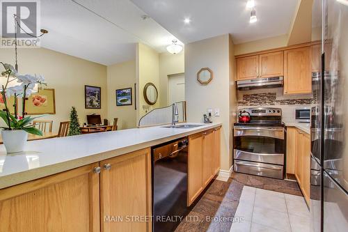 205 - 220 Main Street N, Uxbridge, ON - Indoor Photo Showing Kitchen With Double Sink