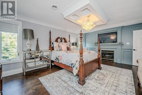 149 Miller Drive, Hamilton, ON - Indoor Photo Showing Bedroom With Fireplace