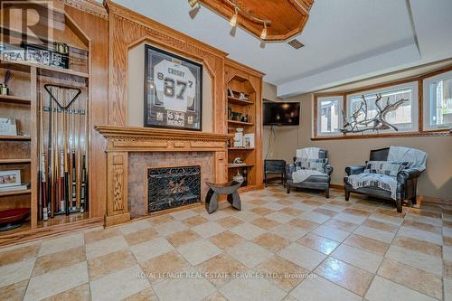 149 Miller Drive, Hamilton, ON - Indoor With Fireplace