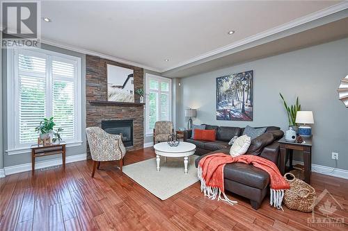 25 Montavista Avenue, Ottawa, ON - Indoor Photo Showing Living Room With Fireplace