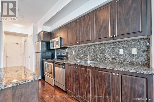 3603 - 215 Fort York Boulevard, Toronto, ON - Indoor Photo Showing Kitchen With Stainless Steel Kitchen With Double Sink With Upgraded Kitchen