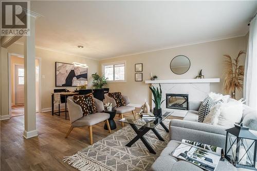 1797 Gage Crescent, Ottawa, ON - Indoor Photo Showing Living Room With Fireplace