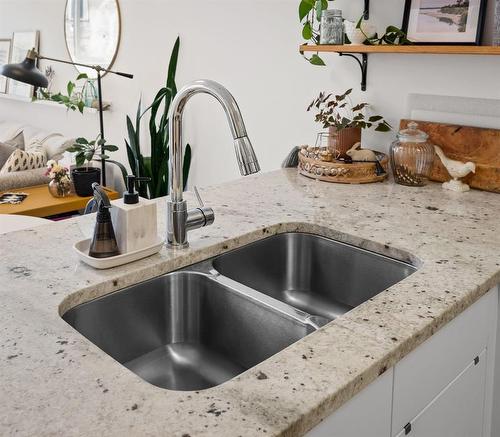 209 247 River Avenue, Winnipeg, MB - Indoor Photo Showing Kitchen With Double Sink