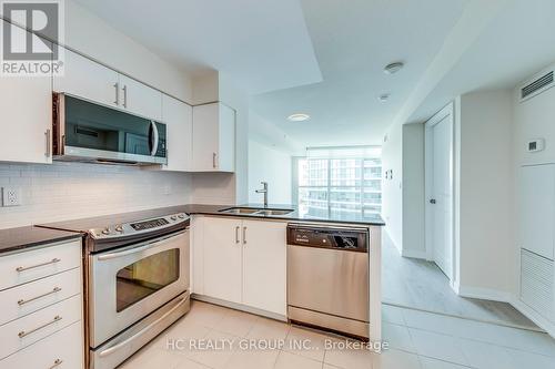 1705 - 215 Sherway Gardens Road, Toronto, ON - Indoor Photo Showing Kitchen With Double Sink
