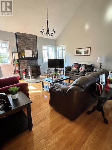 13 Midway Road, Port Aux Basques, NL - Indoor Photo Showing Living Room With Fireplace