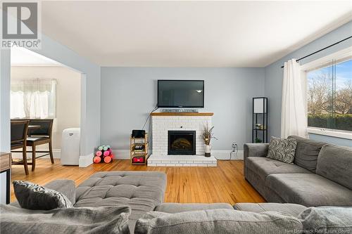 59 Anne Street, Moncton, NB - Indoor Photo Showing Living Room With Fireplace