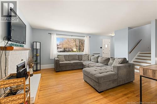 59 Anne Street, Moncton, NB - Indoor Photo Showing Living Room With Fireplace