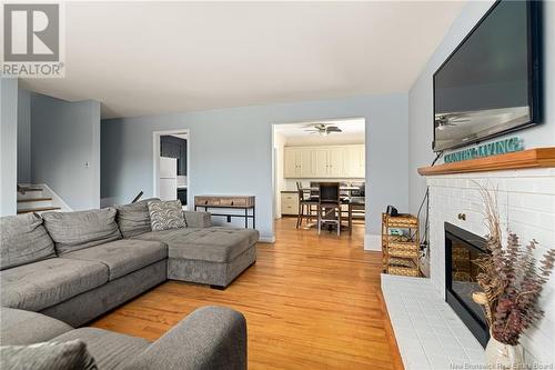 59 Anne Street, Moncton, NB - Indoor Photo Showing Living Room With Fireplace