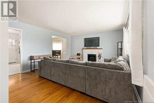 59 Anne Street, Moncton, NB - Indoor Photo Showing Living Room With Fireplace