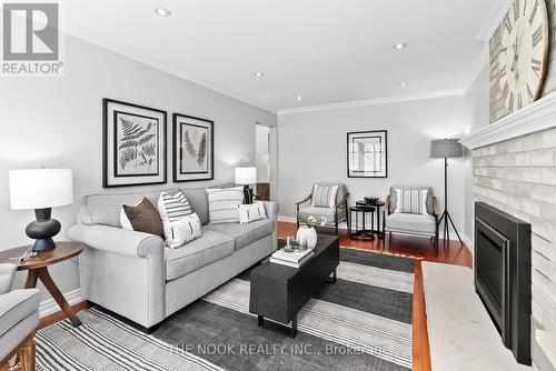 860 Lochness Crescent, Oshawa, ON - Indoor Photo Showing Living Room With Fireplace