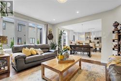 Family room view to kitchen - 