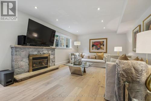 10 Totteridge Road, Toronto, ON - Indoor Photo Showing Living Room With Fireplace
