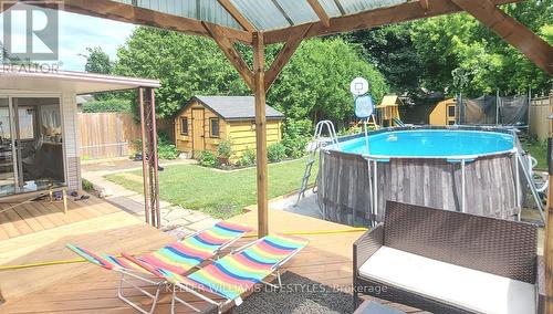 438 Magnolia Crescent, London, ON - Outdoor With Above Ground Pool With Exterior