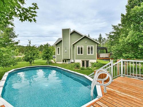 Piscine - 2830  - 2832 Crois. De La Falaise, Val-David, QC - Outdoor With Above Ground Pool With Backyard