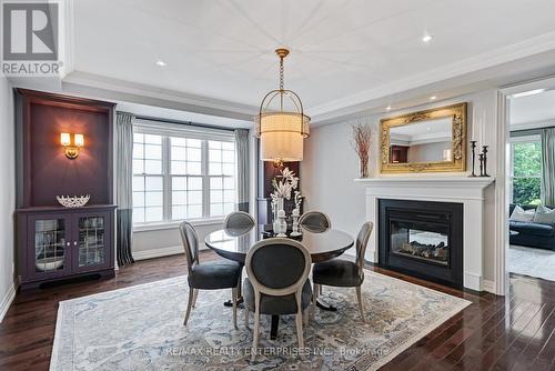 757 Merlot Court, Mississauga, ON - Indoor Photo Showing Dining Room With Fireplace