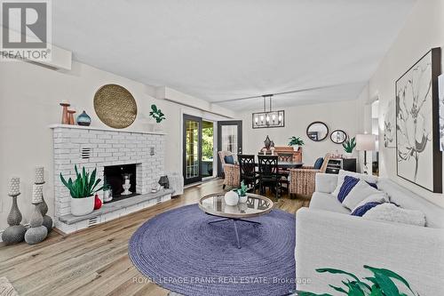 124 Reid Street, Kawartha Lakes, ON - Indoor Photo Showing Living Room With Fireplace