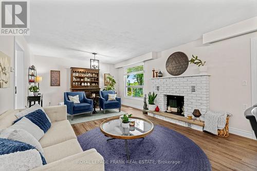 124 Reid Street, Kawartha Lakes, ON - Indoor Photo Showing Living Room With Fireplace