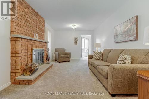 4494 Haydock Park Drive, Mississauga, ON - Indoor Photo Showing Living Room With Fireplace