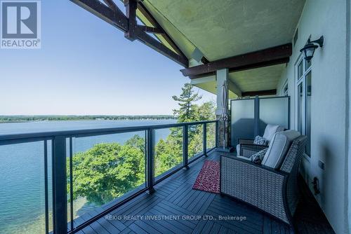 611 - 90 Orchard Point Road, Orillia, ON - Outdoor With Body Of Water With Balcony With Exterior