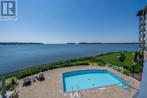 611 - 90 Orchard Point Road, Orillia, ON - Outdoor With Body Of Water With In Ground Pool With View