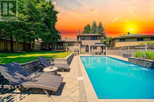 37 Marshall Street, Barrie, ON - Outdoor With In Ground Pool With Backyard