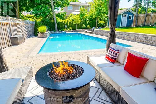 37 Marshall Street, Barrie, ON - Outdoor With In Ground Pool With Deck Patio Veranda
