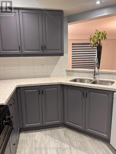 244 - 9800 Mclaughlin Road, Brampton, ON - Indoor Photo Showing Kitchen With Double Sink