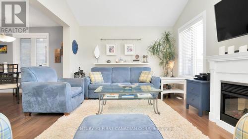 1863 Reilly Walk, London, ON - Indoor Photo Showing Living Room With Fireplace