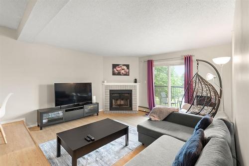 5216 173 Victor Lewis Drive, Winnipeg, MB - Indoor Photo Showing Living Room With Fireplace