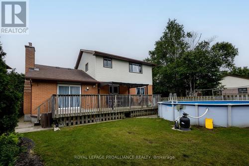 60 Beverley Crescent, Belleville, ON - Outdoor With Above Ground Pool With Deck Patio Veranda With Exterior