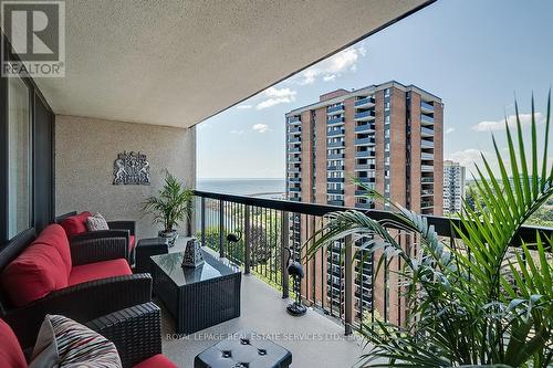 1205 - 2180 Marine Drive, Oakville, ON - Outdoor With Balcony With Exterior