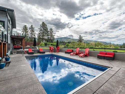 1122 Redlands Road, Penticton, BC - Outdoor With In Ground Pool With Deck Patio Veranda