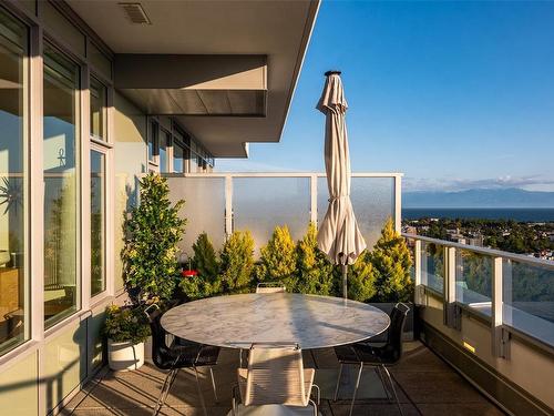 1602-60 Saghalie Rd, Victoria, BC - Outdoor With Deck Patio Veranda With View With Exterior