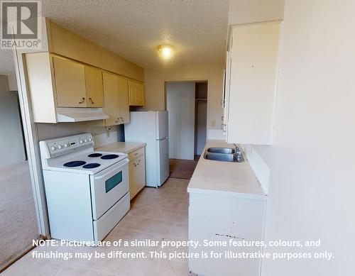 105 9807 104 Avenue, Fort St. John, BC - Indoor Photo Showing Kitchen With Double Sink