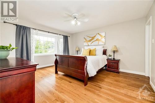 Large primary bedroom with another bay window. - 24 Mary Hill Crescent, Richmond, ON - Indoor Photo Showing Bedroom
