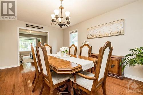 Plenty of room for furniture and guests in the spacious dining room. - 24 Mary Hill Crescent, Richmond, ON - Indoor Photo Showing Dining Room