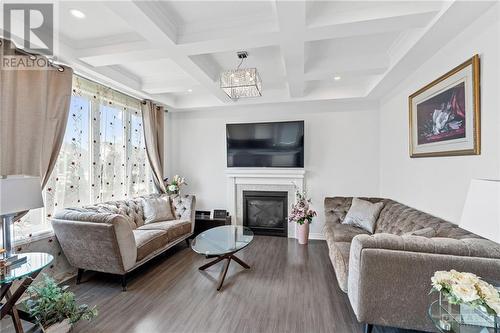 573 Parade Drive, Stittsville, ON - Indoor Photo Showing Living Room With Fireplace